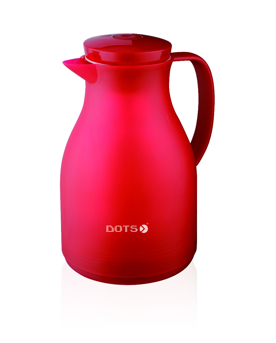 Dots Thermos for Tea ,1 liter , hot/cold, red, VJD-10PP-02