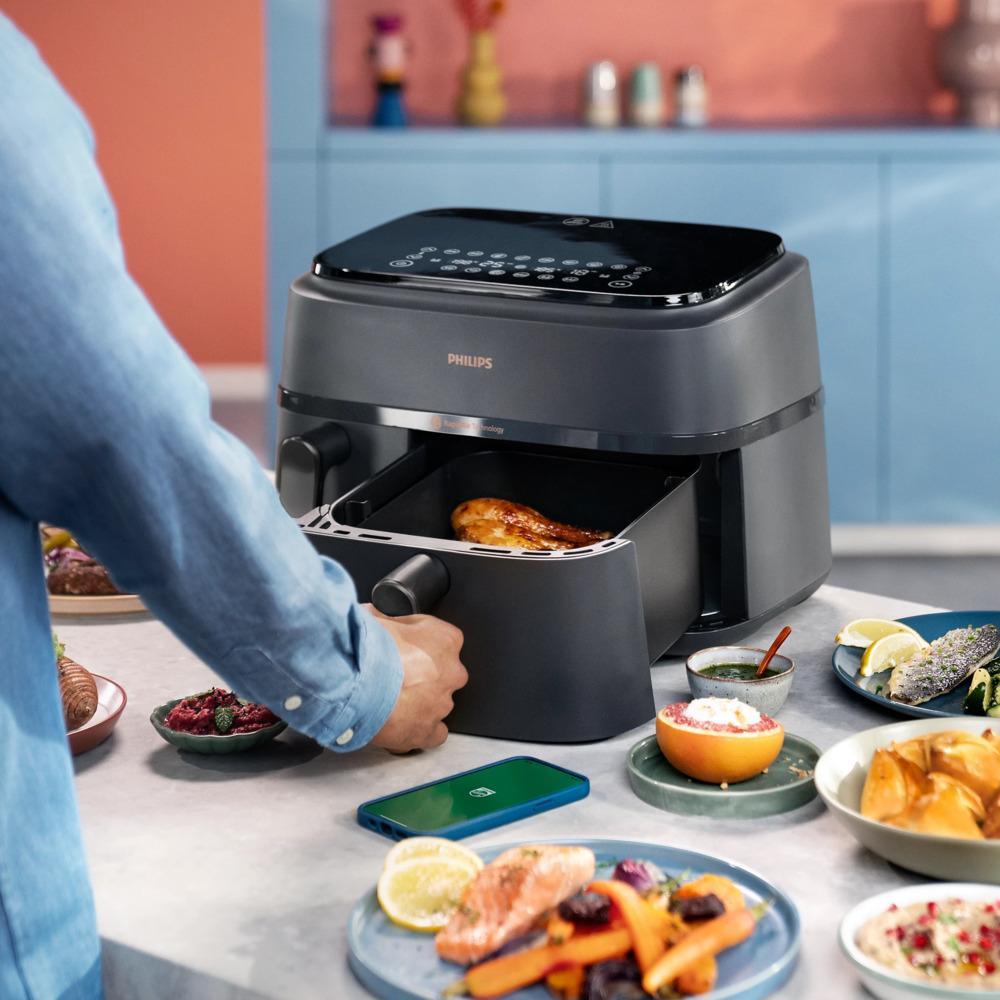 Heißluftfritteuse Spritzschutz Für Philips Dual Basket 9L – 2 Stück, Für 3000 & 5000 Serie, Aus Silikon