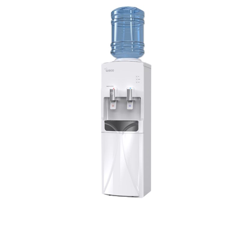WACO Hyundai Stand Water Dispenser 2 Taps Hot/ Cold, Made in Korea, White - W2-150