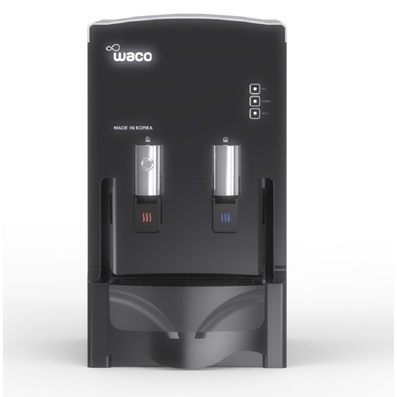 WACO Hyundai Water Dispenser Table Top Hot/ Cold, 4 Stages Desalination System, Made in Korea, Black - W2-170SP