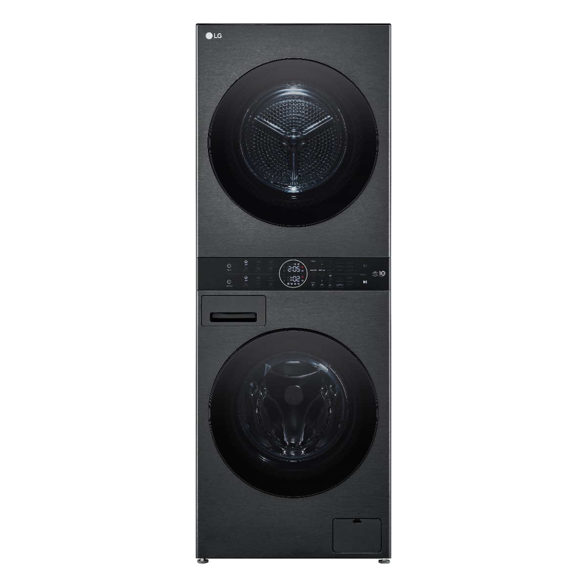 LG Front Load Washing Machine, 13 Kg, Dry 100%, With 10 kg Dryer, Contorl Panel, Black - WK1310BST