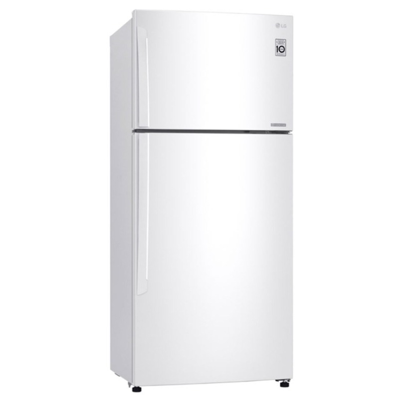 LG Refrigerator Two doors, 20.9 Ft, Energy Saving Inverter, White - LT22CBBWLN 