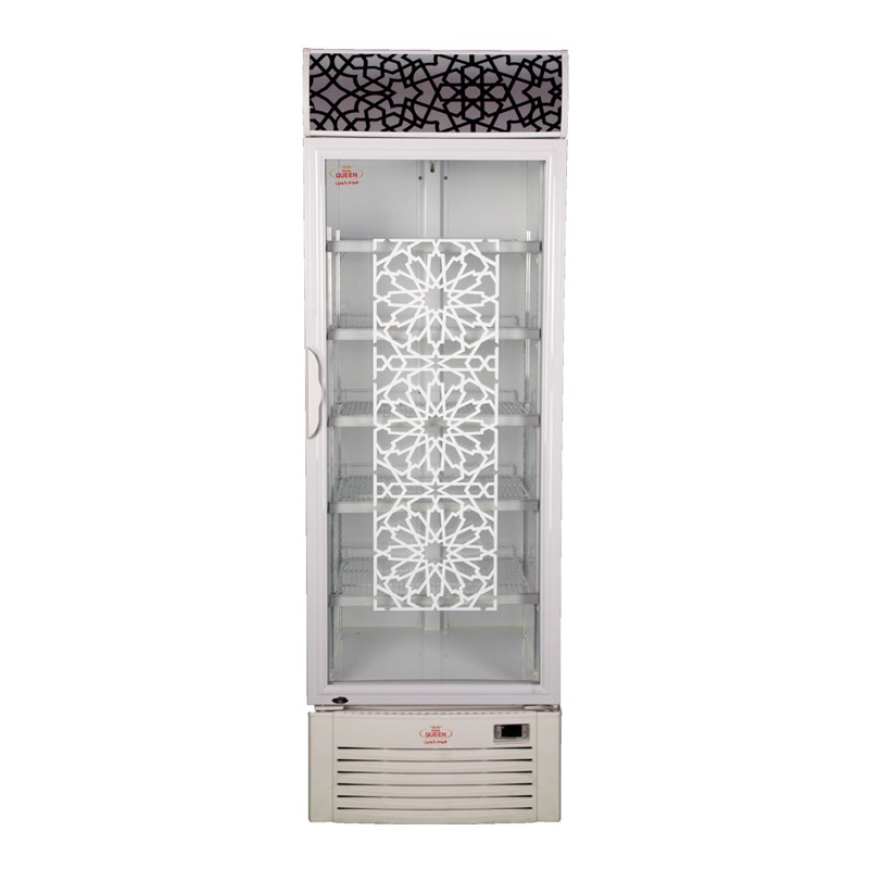 HOME QUEEN Refrigerator 11.85 Feet, Glass Door, White - HQSR332