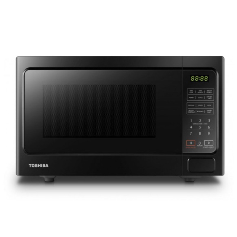 TOSHIBA Microwave 25L, 900W, Digital, Provided with 9 cooking programs, 11° temperature control, Chinese Industry, Black - MM-EG25PB (BK)