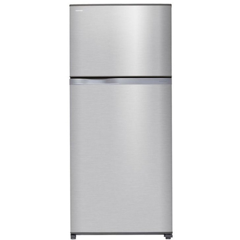 Toshiba Refrigerator Top Freezer 21.5 FT, 2 Door, 608 Liters, Steel - GR-A820ATE