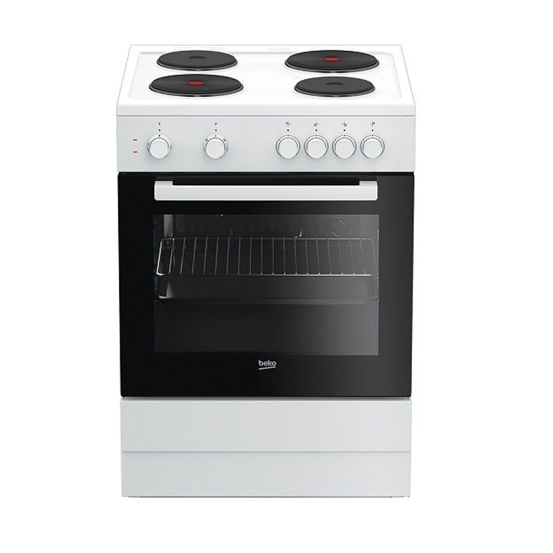 BEKO Electric stone oven Size 60 x 60 cm, Number 4 eye Electricity, Turkish, White - FSS66000GW 