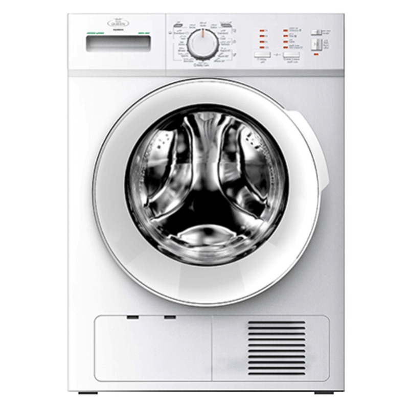 HOME QUEEN Dryer 8 kg, Front Load, glass door, LED, White - HQDM8000 
