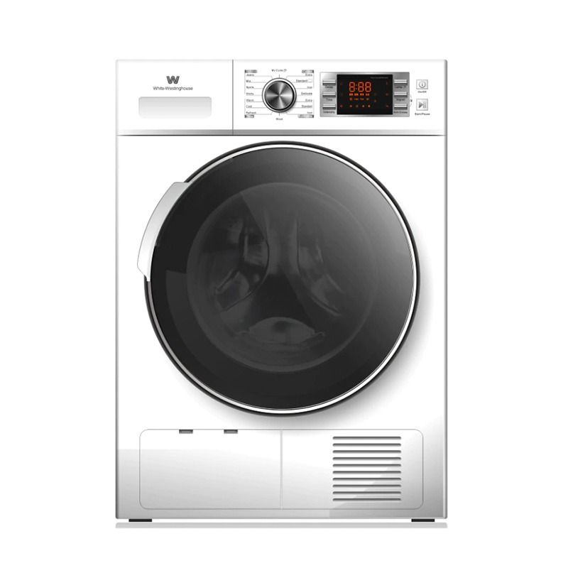 WHITE-WESTINGHOUSE Front Load Condensation Dryer 8 Kg, 16 Programs, White - WWFLD10VW08