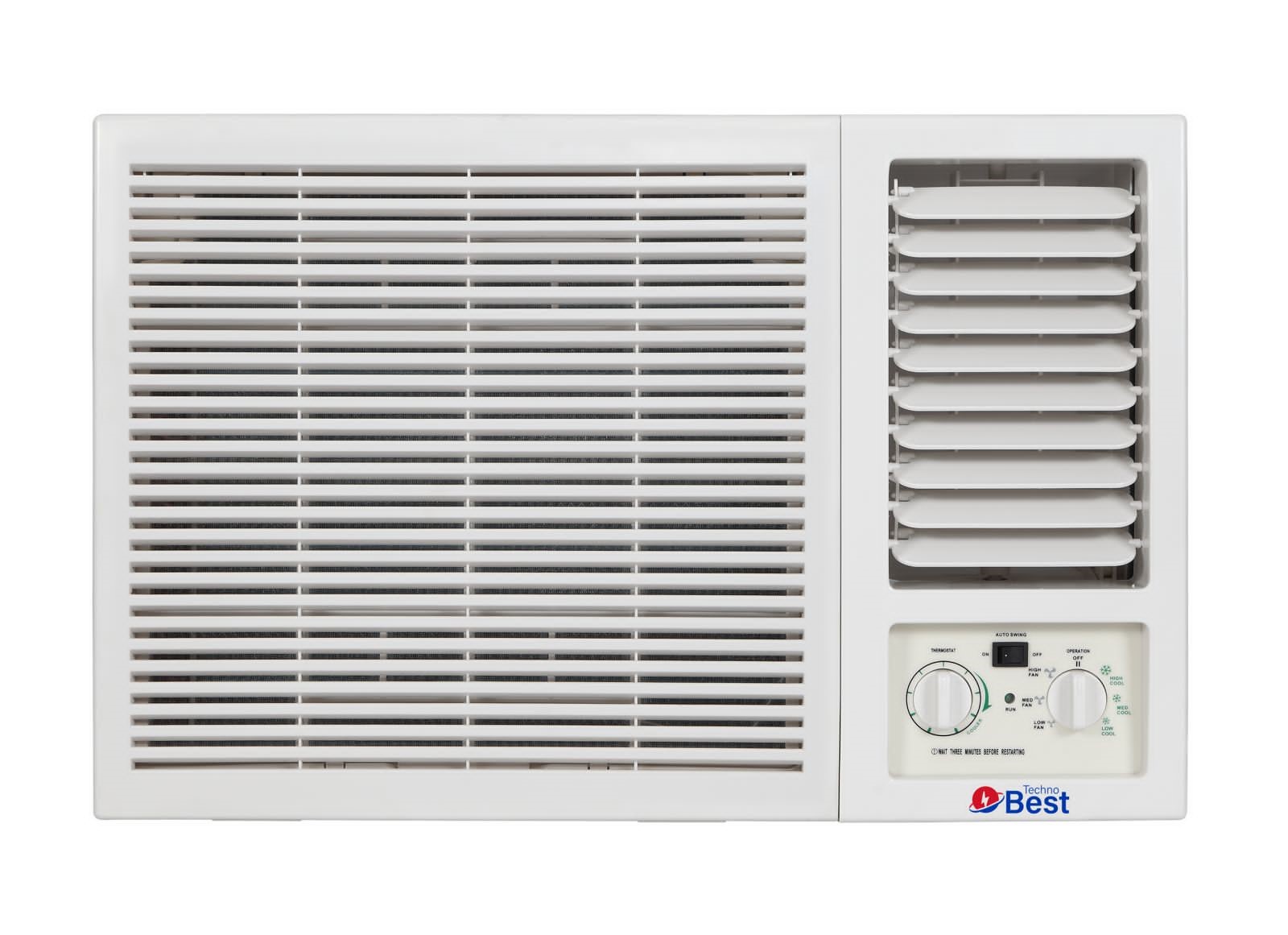 TECHNO BEST Window Air Conditioner, 20000 BTU, Hot/Cold, Quiet Sound - BWAC-024H
