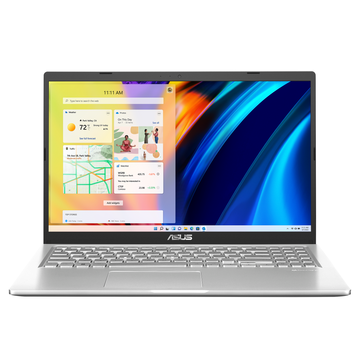 ASUS Vivobook Laptop ,15.6" FHD, Intel core i7,8GB RAM ,512SSD, Win11, MX330 2GB Nvidia, silver, X1500EP-EJ729W