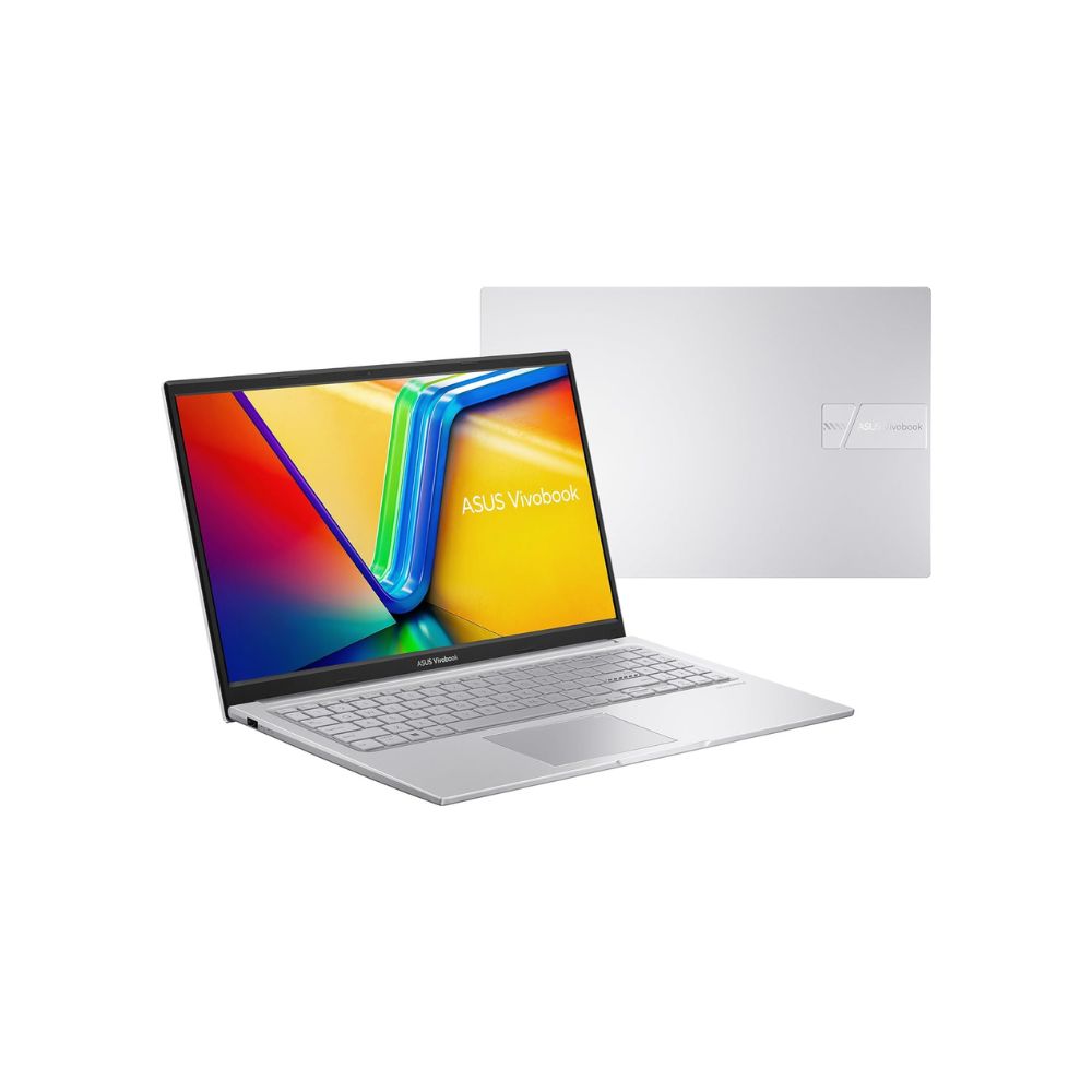 ASUS Laptop, Vivobook -15.6" - Intel core i7 1355U - 10 Cores - 8GB RAM DDR4 - 512GB SSD - WIN 11,Silver,X1504VA-NJ195W 