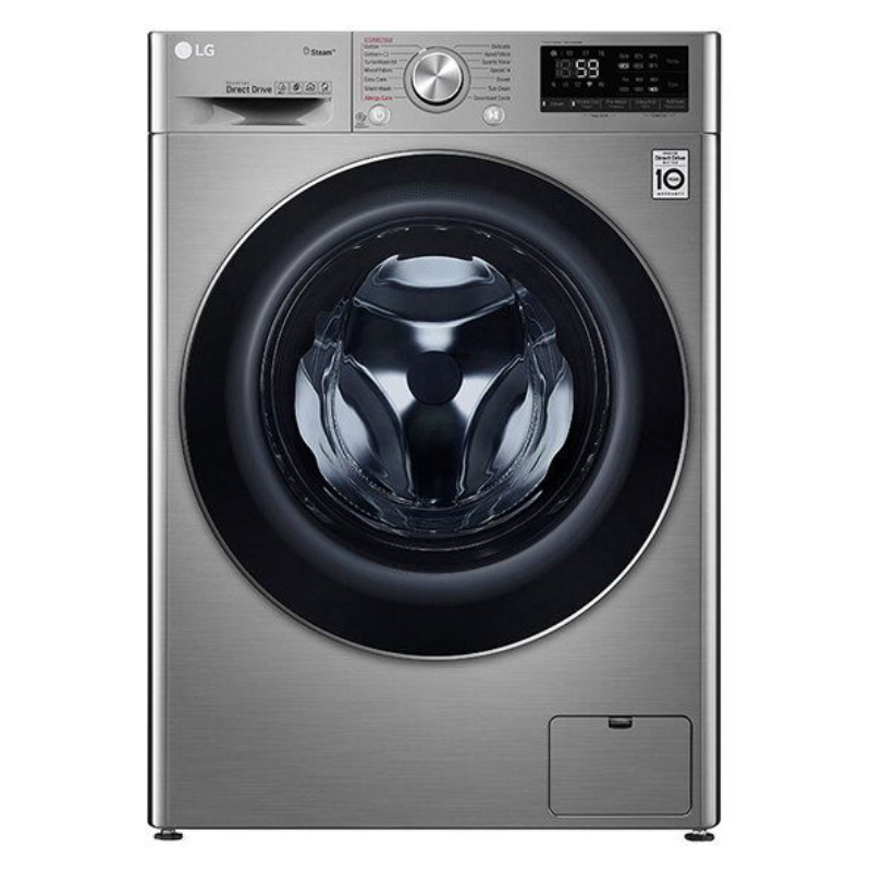 LG Washing Machine Front Load, 10.5 kg, Wi-Fi, Steel /Silver - WFV1114XMT